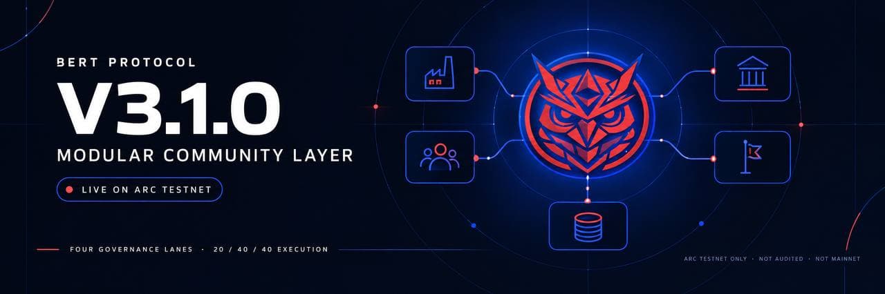 BERT V3.1 modular community layer release banner
